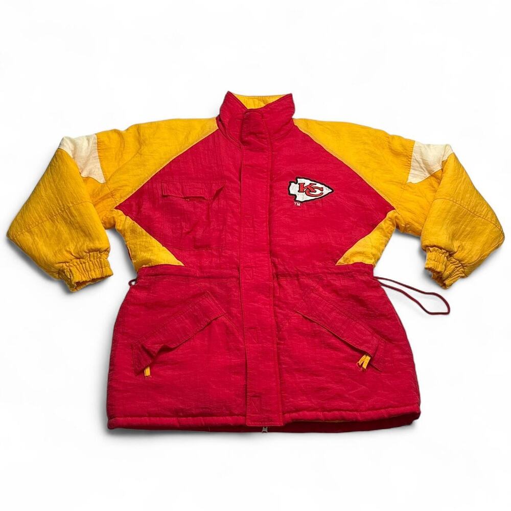 Vintage 1998 Chiefs Logo 7 Signed Jacket Derrick Thomas Tony Gonzalez Size M NFL